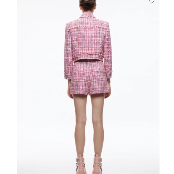 CHLOE TWEED CROPPED JACKET - Candy Multi - Picture 5 of 6